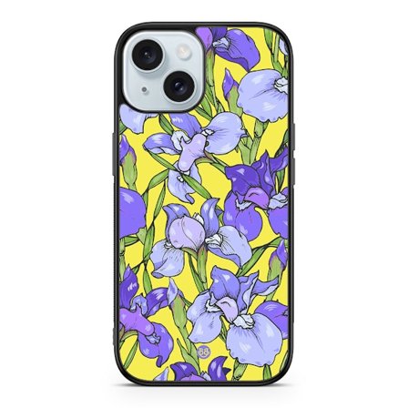 Bjornberry Skal iPhone 15 - Irisblommor