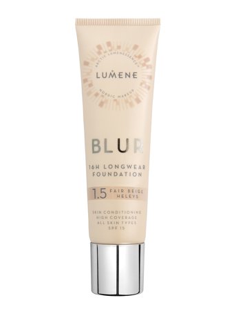 LUMENE Blur 16H Longwear Spf15 Foundation 1.5 Fair Beige - 30 ml