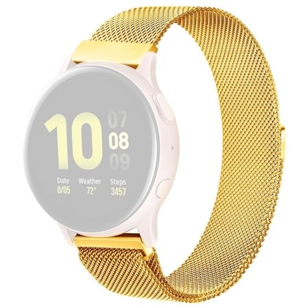 20 mm universellt klockarmband i rostfritt stål - Guld