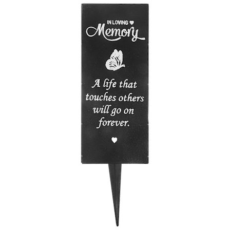 Gravvase-innsats for blomster, metallgravvase med pigg (FMY)