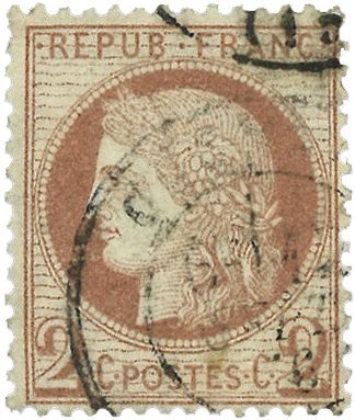 Frankrig 1872 - YT 51 - Stemplet
