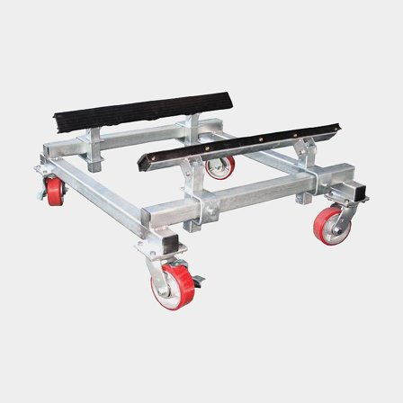 Boottrailer, gegalvaniseerd staal, met 2 steunen, max 1500 kg