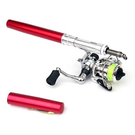 Hopfällbart Fiskespö Rulle Combo Mini Penna Fiskespö Kit Teleskopiskt Fiskespö Spinnrulle Co