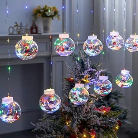 LED Juleønske-kuler Romantisk Høytidsdekorativ Lys Soverom Butikkvindu Santa Claus-[Color]] 3 M-30led