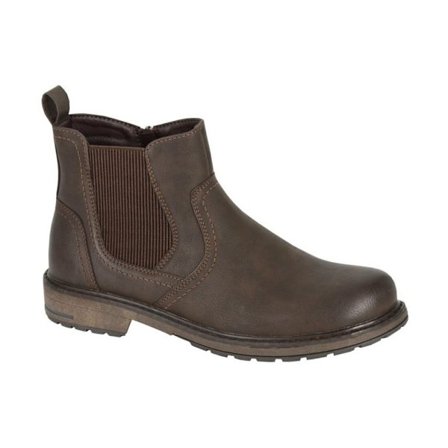 Route 21 Chelsea Boots för män, storlek 6 UK, mörkbruna