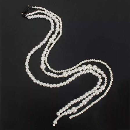 Imitasjon Perle Dusker Hårklemme Dekorativ Perle Hårkjede Hip-hop stil hårdekorasjon for styling