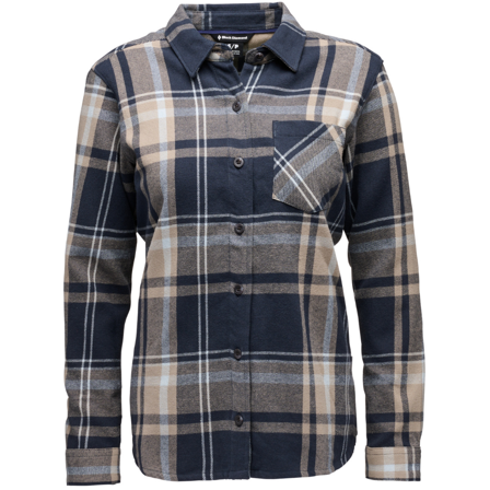 Black Diamond W's Project Flannel Charcoal-Moonstone Plaid