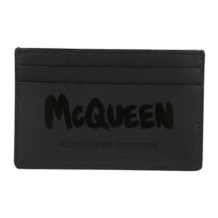 Alexander McQueen Card Holder Sort, Herre Punge og Kortholder, Størrelse: ONE Size