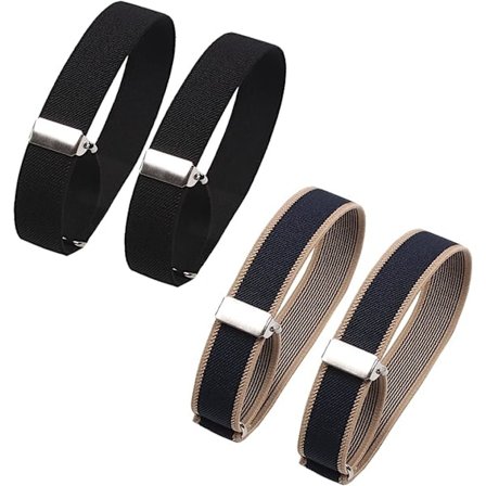Skjorte Armbånd, Justerbar Skjorte Ærmeholder, Elastisk Justerbar Armbånd, Skridsikker Armbånd, Elastisk Metal Armbånd Skjorte Ærmeholder