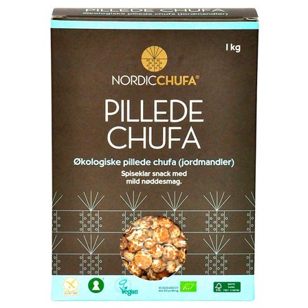 Nordic Chufa Pillede Chufa 1000 g, Helse & Madvarer, Nødder, Mandler