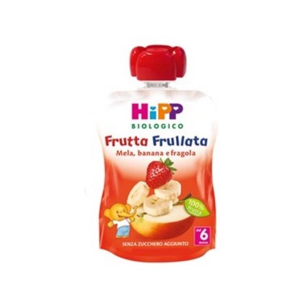 Hipp Bio Frutta Frullata Mela Banana Fragola 6m+ 90g