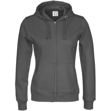 Huvtröja Zip Dam Cottover