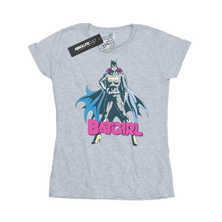 DC Comics Dam/Kvinnor Batgirl Pose Bomull T-shirt L Sports Grå