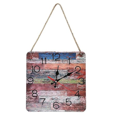 Industriell veggklokke: firkantet, dekorativ, avansert teknologi