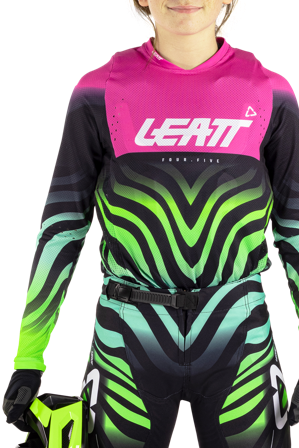 Camiseta MX Leatt Moto 4.5 Lite V26 Joven Rosa Tigre S