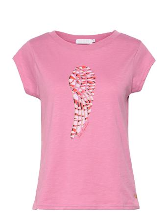 T-Shirt With Zebra Wing Pink Coster Copenhagen