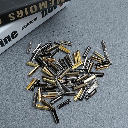 100 stk Metall Agletter Holdbare Skotrådspisser Skotråd Erstatning End for DIY