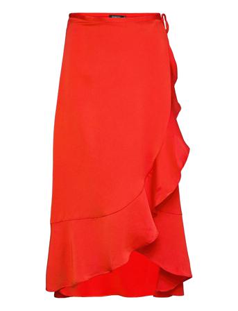 Slkarven Skirt Orange Soaked In Luxury