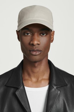 COS Men's Linen Baseball Cap in Beige