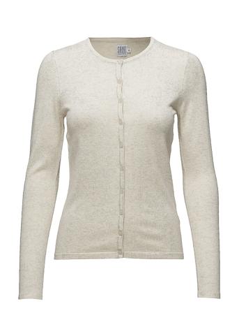 A8661, Milasz R-Neck Cardigan Strikkegenser Cardigan Creme Saint Tropez