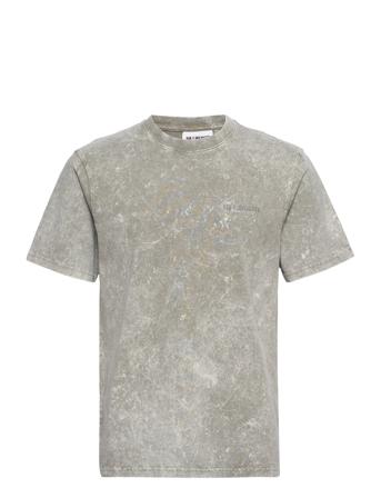 Casual Tee Short Sleeve T-shirts Short-sleeved Harmaa HAN Kjøbenhavn