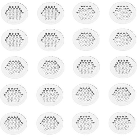 Ventilasjonsrist 20 stk Ventilasjonsrist 35mm Ventilasjonsrist Ventilasjonsrist Ventilasjonsrist Hull Rustfritt Stål Hvit Rund Ventila