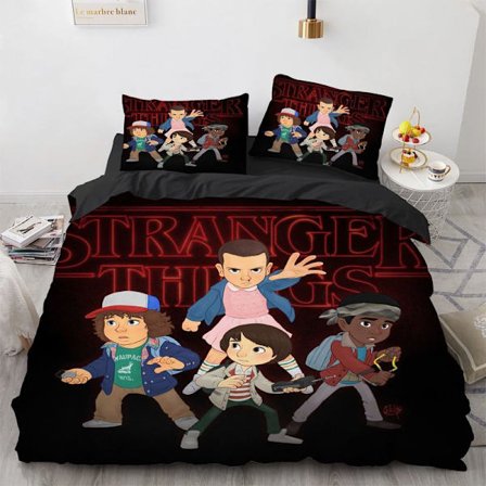 Stranger Things -vuodevaatteet, polyesterinen pussilakana elokuvan hahmoille, 135*200