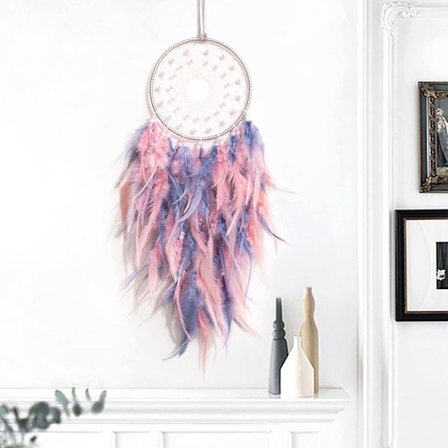 Feather Dream Catchers LED-seinäriipus Feather seinäripustin