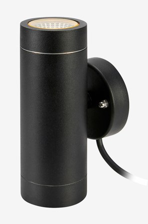 Markslöjd - Seinävalaisin Garden 24 Cylinder 2L - Musta - Julkisivuvalaisimet - - Homeroom