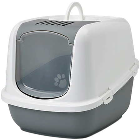 Savic - Katteboks Nestor Jumbo Grå 66x49x47cm - Katt - Kattedo & kattetoalett - Kattedo & kattetoalett med tak - ZOO.no