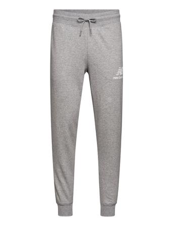 Nb Essentials Stacked Logo Sweatpant Joggebukser Pysjbukser Grå New Balance
