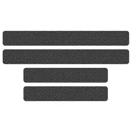 Passer til Toyota Yaris Hilux Corolla Prius Avensis Emblem Auris Rav4 Bildørplade Kulfiber Tærskelbeskytter Klistermærker