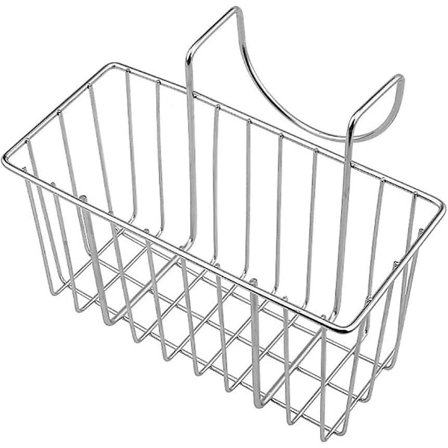 Diskho i rostfritt stål, avloppskorg, svampförvaring, hängande korg, kökstillbehör