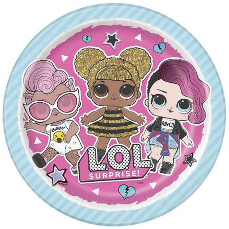 LOL Surpirise Tallrikar 23 cm 8-pack