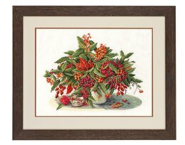 Broderipakke Bilde Høstprakt Lin - Rosenstand