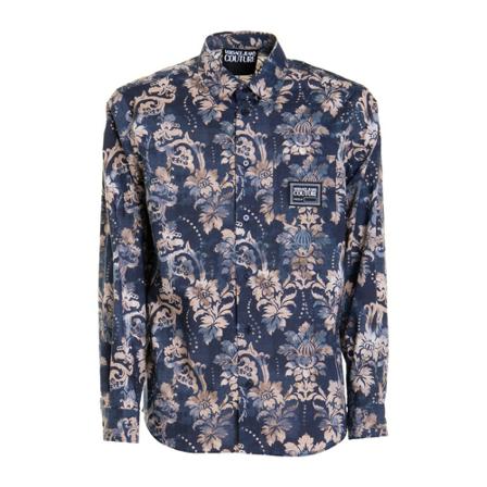 Versace Jeans Couture, Shirt Blauw, Heren, Maat:M,print