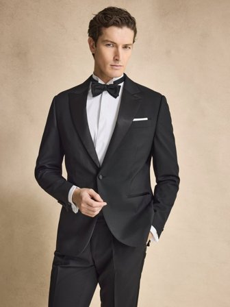 John Henric Men's Schwarzer Smoking Size