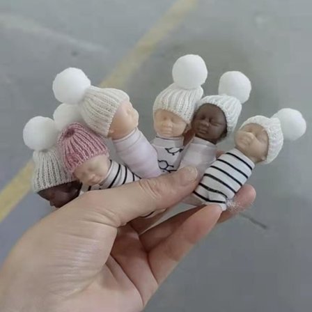 1 st miniatyr realistisk nyfödd babydockor Reborn dockor leksaker presenter till barn barn födelsedag