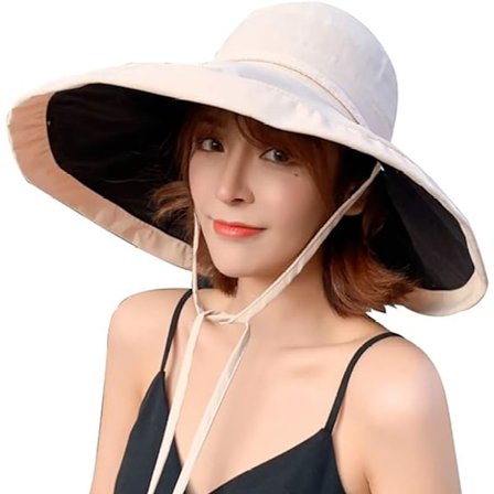 Dam solhatt packbar vändbar hinkhatt UV solskydd