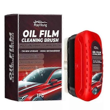 2x Glasrensebørste, 2024 Ny Glasbelægning til Forrude, Bilglas Oliefilm Fjerner, Anti-regn