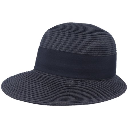 MJM Hats - Zwart Hoed - Mushroom Women Toyo Black Hat @ Hatstore
