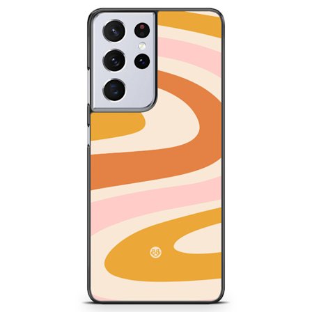 Bjornberry Skal Samsung Galaxy S21 Ultra - Orange 70-tal