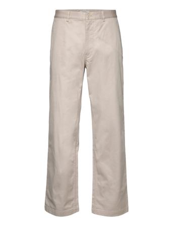 Stefan Classic Trousers Chinot Housut Beige Wood Wood