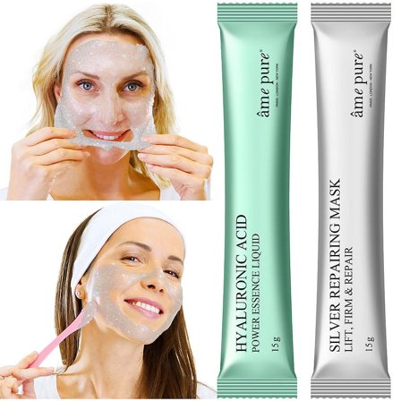 âme pure Jelly Glow Rubber Mask Silver, Skincare, Masker, Fugtmasker