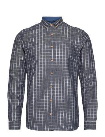 Johan Melange Check Shirt Patterned Kronstadt