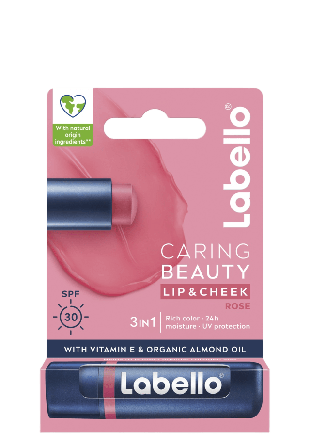 Labello Läppbalsam Caring Beauty Rose-Nude 4,8 g Läppvård Dam Rosa
