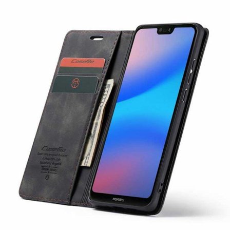 Huawei P20 Lite Elegant Flip Cover CaseMe 3-RUMMET