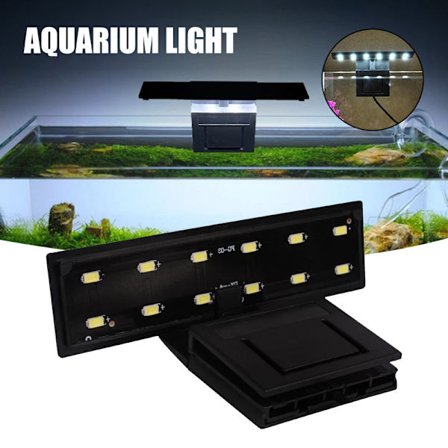 LED Aquarium Light Clip On Litet LED-ljus för planterat saltvatten sötvatten akvarium Aquarium dekorativ lampa