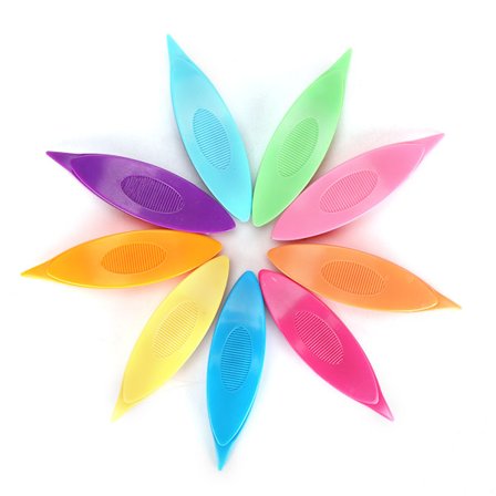 Håndværktøjer til vævning og knipling, tatterskyttel med fint håndværk, farverige plastik tatterskyttel til DIY håndstrikning, glat