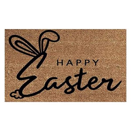 Påskedørmåtte Påskeæg Kanin Indgang Veranda Tæpper Skridsikker Bund Gulv Indendørs Udendørs Tæppe Kompatibel med Hjem Terrasse Boligindretning